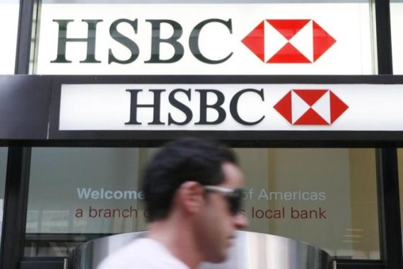 File picture shows a branch of HSBC bank in New York