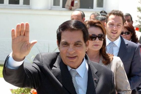 Tunisian President Zine El Abidine Ben A