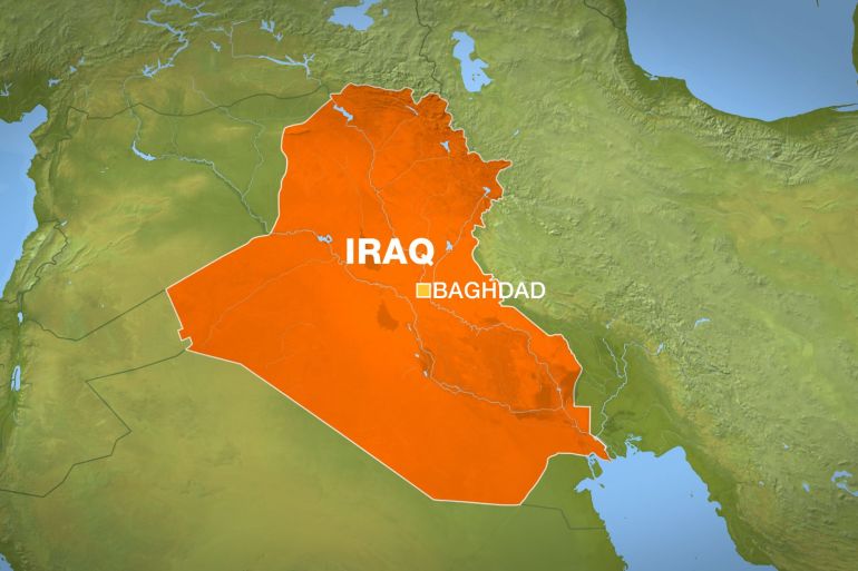 Iraq Baghdad map
