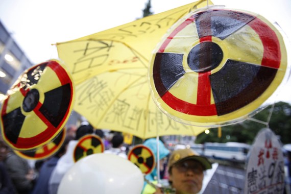 Nuclear protesters in Japan