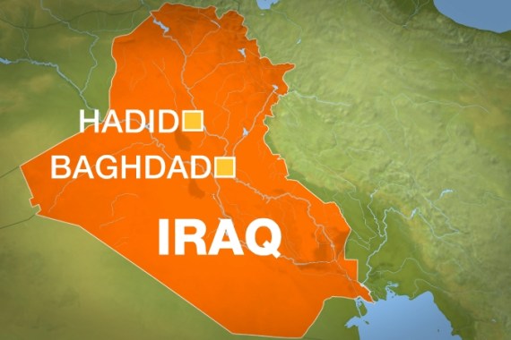 Iraq map Hadid Baghdad