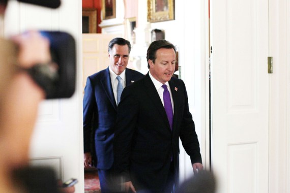 Romney makes gaffe on first day in London