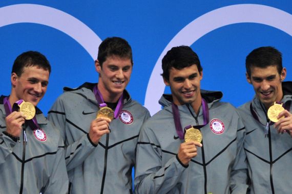 US swim relay team