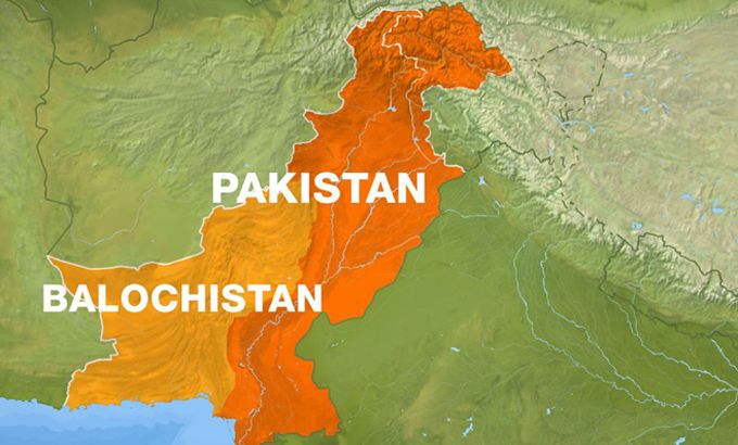 Balochistan map, Pakistan