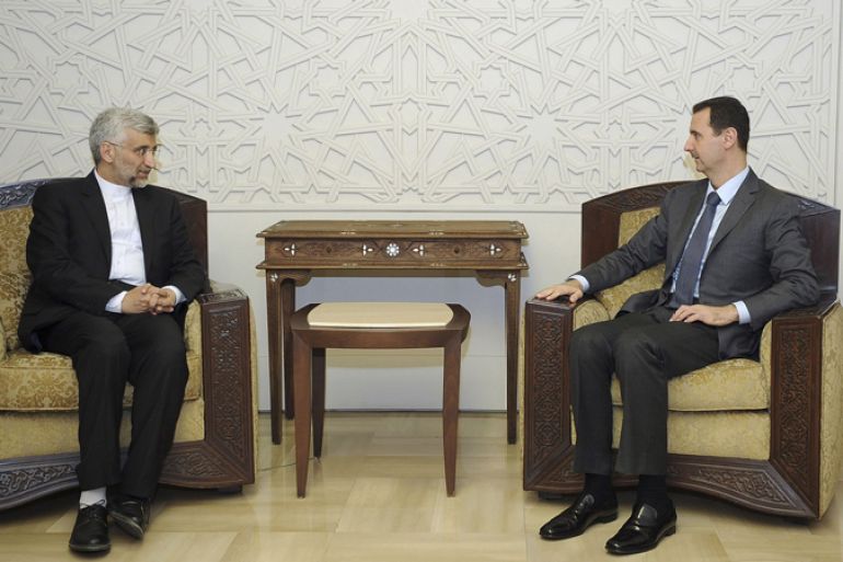 Syria''s Bashar al-Assad Iran''s Saeed Jalili