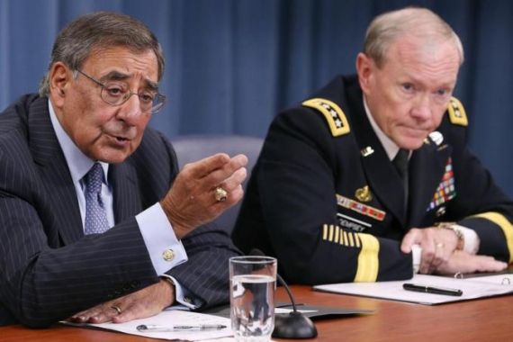 Defense Secretary Panetta And Chairman Gen. Dempsey Holds News Briefing At The Pentagon