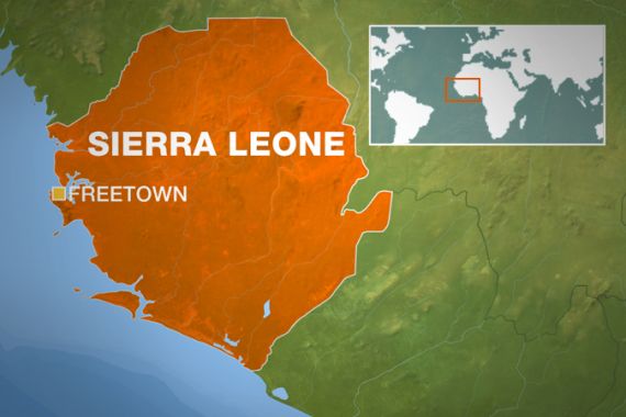 Sierra Leone map Freetown