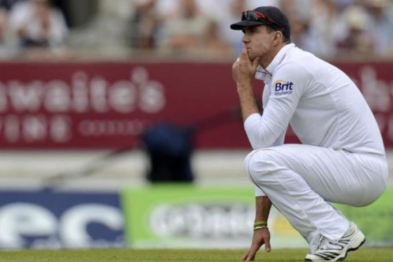 File photo of England''s Pietersen looking on during the first cricket test match against South Africa at the Oval cricket ground in London