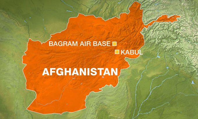 Bagram Air Field Afghanistan map