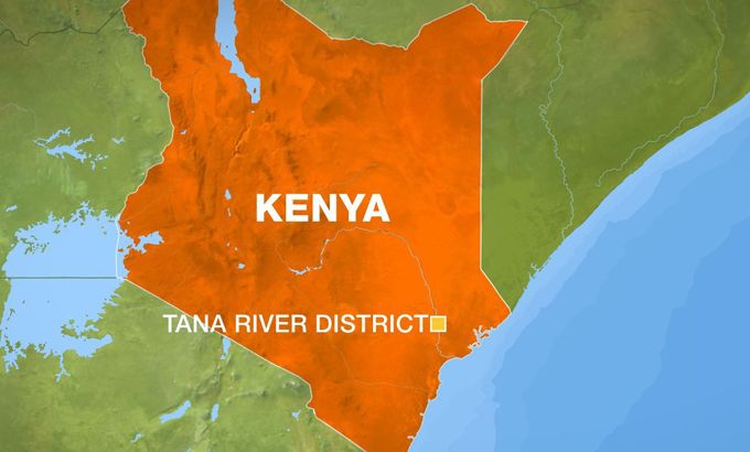 Tana river district map