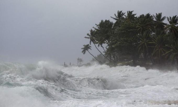 Tropical storm Isaac on its way to Haiti