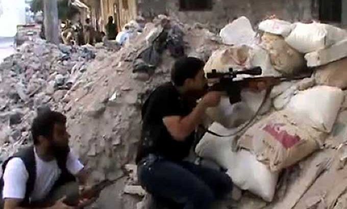 Fighting in Aleppo in Syria (AFP photo/YouTube)