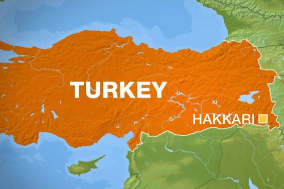 Map of Hakkari, Turkey