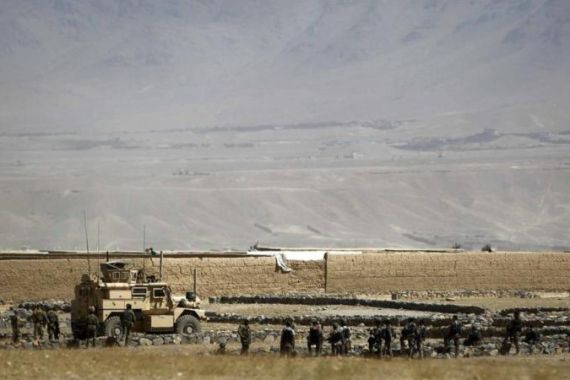 U.S. troops arrive near the site of an incident Kabul