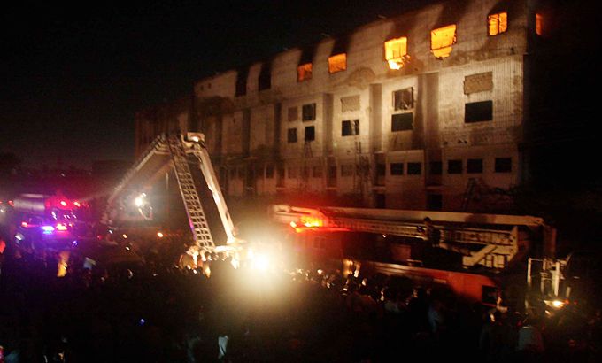 Karachi factory fire
