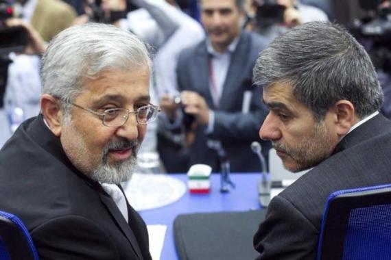 Iran''s Abbasi-Davani and IAEA ambassador Soltaniyeh attend the 56th IAEA General Conference in Vienna