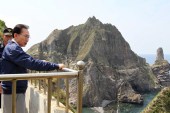 On August 10, South Korean President Lee Myung-bak visited the island of Takeshima (called Dokdo in Korean), which has been the subject of a territorial dispute between Japan and South Korea for 60 years [EPA]
