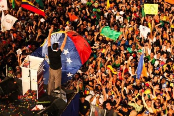 Opposition candidate Henrique Capriles Radonsky in Tachira