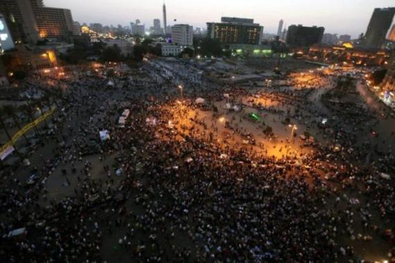 Protest in Tahrir after the verdict in Mubarak trial