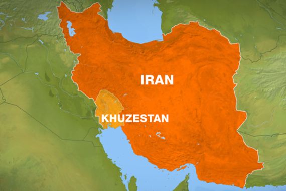 Iran map Khuzestan