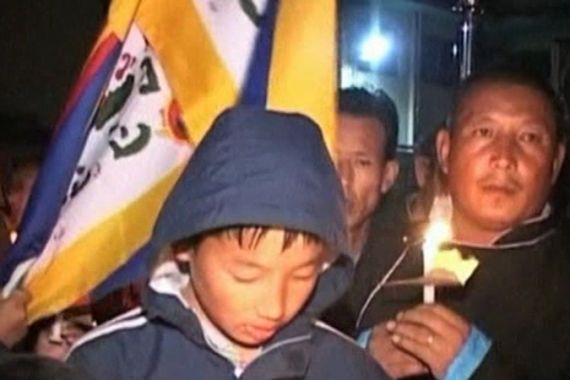 Vigil in India for Tibet