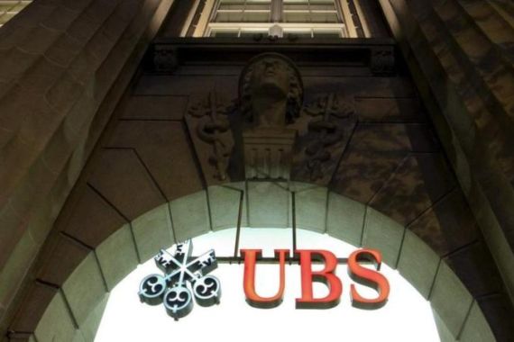 File picture shows the logo of Swiss bank UBS at the company''s office on Bahnhofstrasse in Zurich