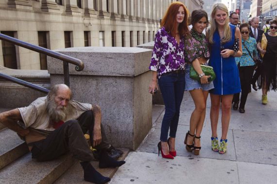 US homeless poor fashionistas