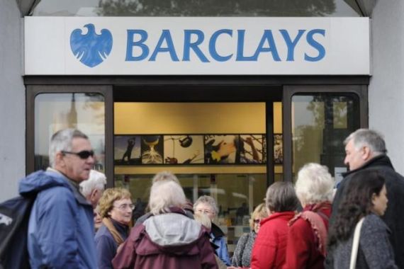 Barclays bank report losses