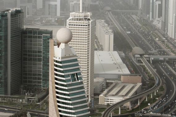 Aerial view Dubai