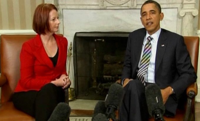 Gillard and Obama