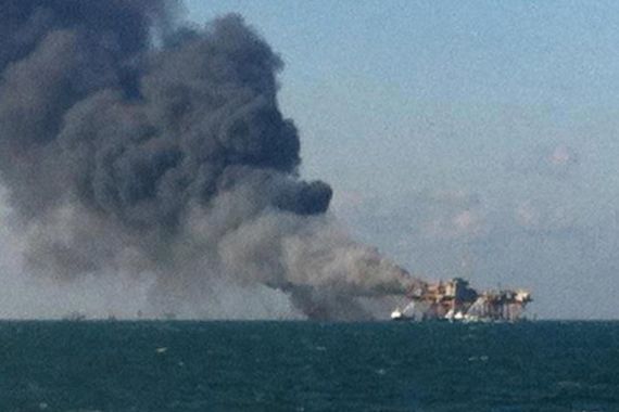 Gulf of Mexico fire