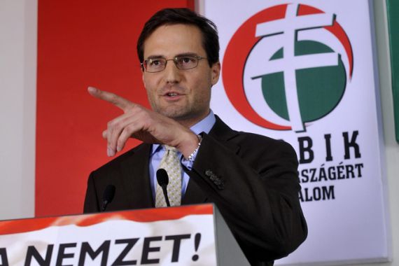 Deputy leader of the far-right Jobbik party Marton Gyongyosi