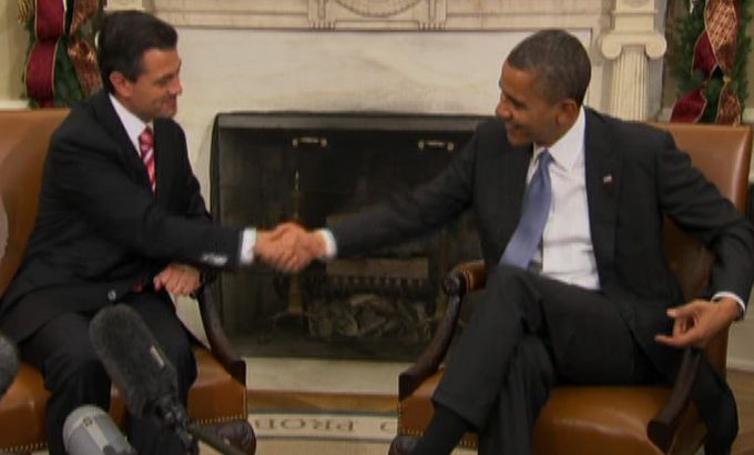 Obama, Pena Nieto meet a White House