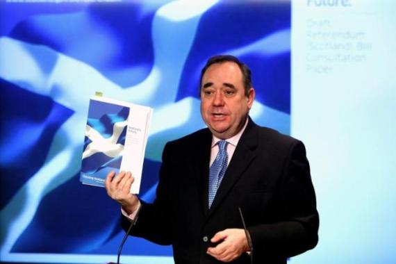 Alex Salmond Launches A Draft Referendum Bill On Scottish Independence