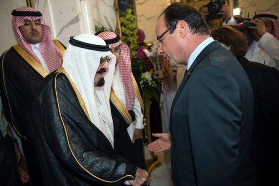 Hollande and King abdullah