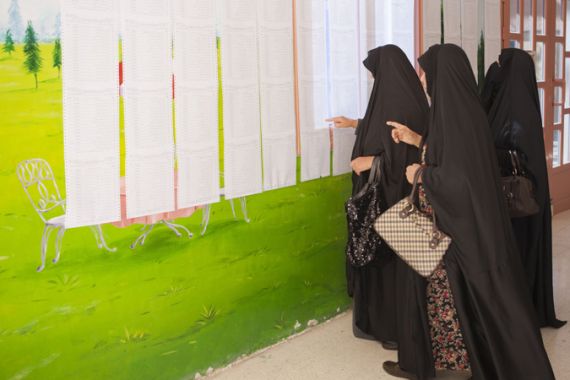 Polling place in Kuwait