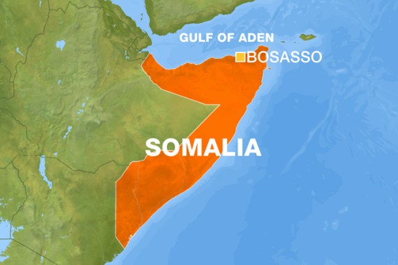 Somalia Bosasso Map