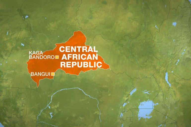 Central African Republic CAR map