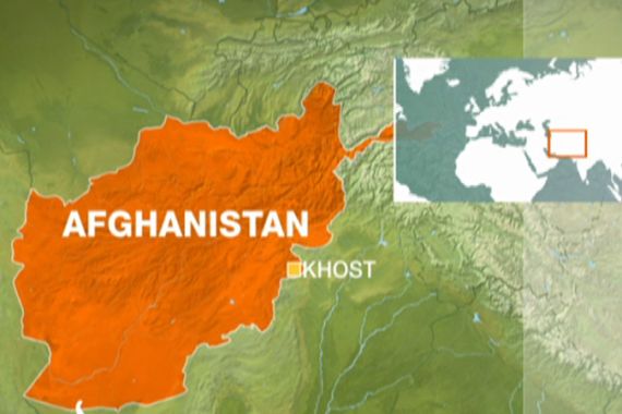 Afghanistan Khost map