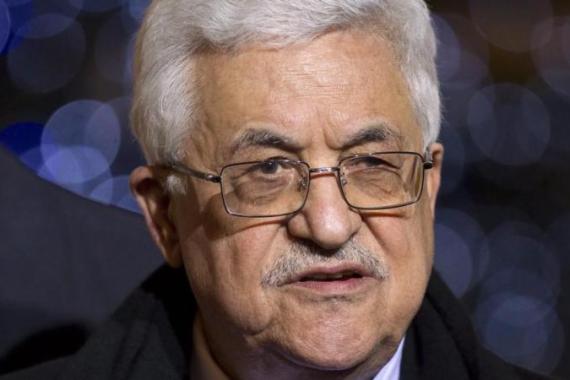 Palestinian President Mahmoud Abbas in Paris