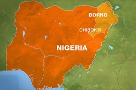 Nigeria Borno state map