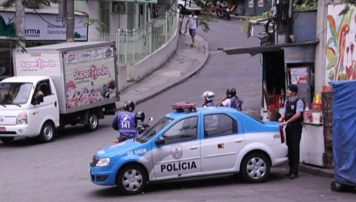 Brazil police in slums still