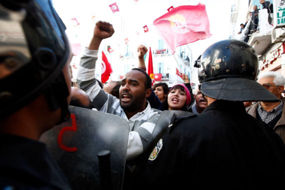 Tunisias strikes protests