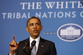 U.S. President Barack Obama talks at the 2012 Tribal Nations Conference