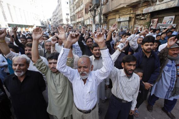 Pakistan Karachi protest