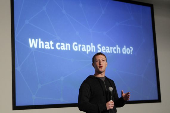 Facebook unveils graph search tool.