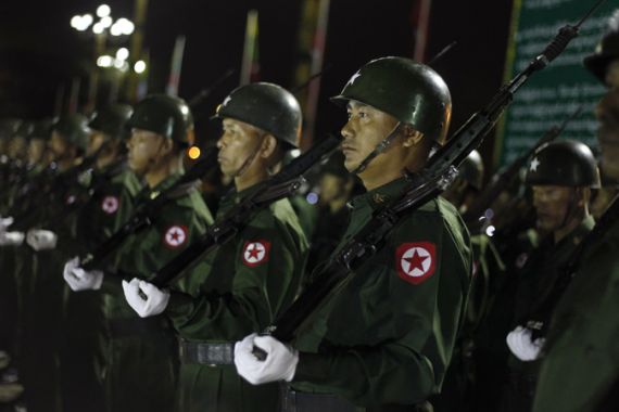 Myanmar troops