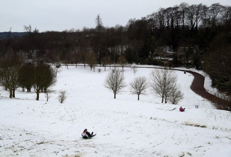 UK Hit By Heavy Snow Fall