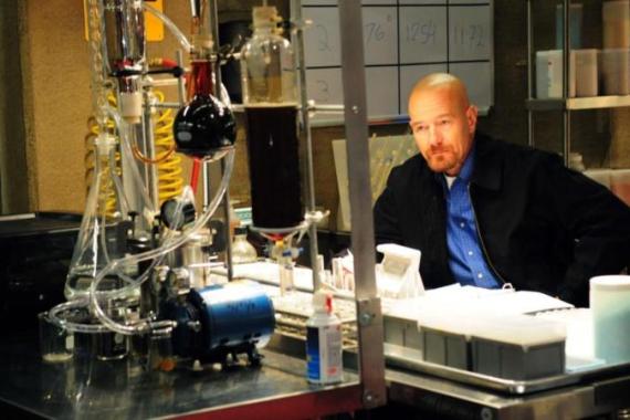 Publicity still shot of Emmy winner Bryan Cranston playing Walter White in the show Breaking Bad