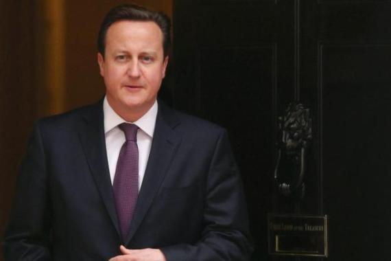 Prime Minister David Cameron Meets Emir of Qatar Sheikh Hamad Bin Khalifa al-Thani